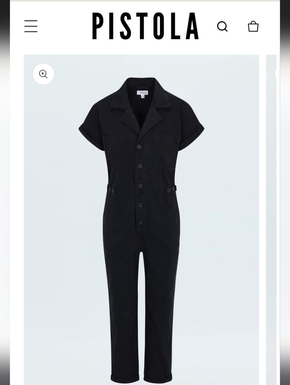 Pistola Grover Fade To Black Jumpsuit Size Large